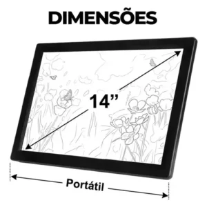Tv Portátil Digital 14.1 Polegadas Recarregável Lcd - Imagem 7