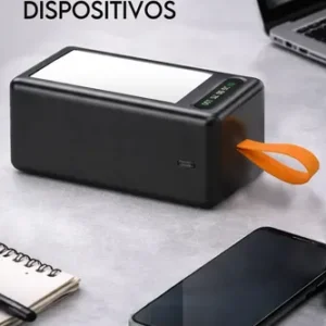 Power Bank 50000mah Preto Turbo 22,5w Carregamento Rápido Usb Tipo C Lightniing Alta Capacidade Portátil Compatível Com Celular Smartphone Tablet iPad Segurança Inteligente - Imagem 5