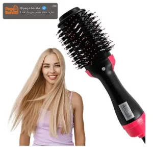 Escova Elétrica Secadora Alisadora Profissional - Imagem 1