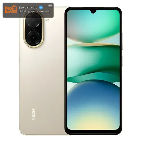 Câmera Xiaomi Redmi A5 4G 6.8 128gb 4gb Ram 32mpx - dourada