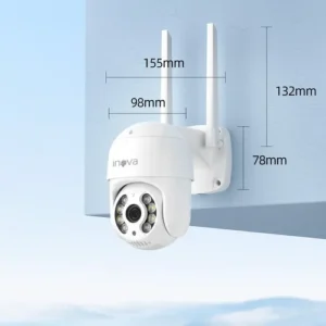 Câmera Segurança Externa Ip Wi-fi Inteligente Com Alarme, 360° Full Hd Ptz Visão Noturna Colorida Rastreamento Humanóide Áudio Bidirecional Ip66 À Prova D'água E À Prova De Poeira Yoosee/ICSEE - Imagem 9