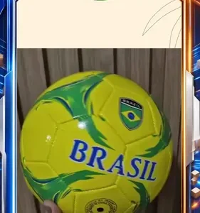 Bola De Futebol Infantil E Adulto Número 5 Brasil Seleção - Imagem 2