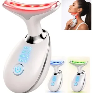 Massageador Facial e Pescoço com LED, Vibração e Fototerapia para Rejuvenescer - Imagem 6