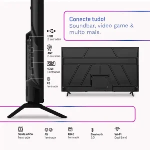 Televisão Smart Tv Hq 65 Qled, 4k Uhd, Dolby Audio, Wi-fi, Bluetooth, 3 Hdmi, 2 Usb, Hdr, Smart Tv, Led Bivolt - Imagem 3