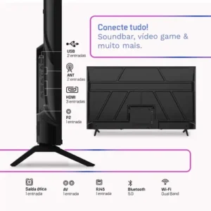 Televisão Smart Tv Hq 65 Qled, 4k Uhd, Dolby Audio, Wi-fi, Bluetooth, 3 Hdmi, 2 Usb, Hdr, Smart Tv, Led Bivolt - Imagem 3