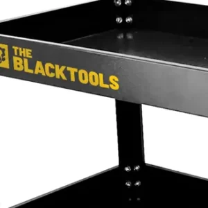 Carrinho De Ferramentas Aberto 3 Andares Capacidade De 120Kg Auto Center Tattoo Cor Preto The Black Tools - Imagem 3