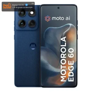 Smartphone Motorola Edge 60 5g - 512gb 12gb Ram+12gb Ram Boost Tela Quad-curve Moto Ai 50mp Sony Camera Ultrarresistencia Militar Ip68 + Ip69 - Azul Marinho - Imagem 1