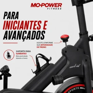 Bicicleta Spinning Ergométrica Fitness Mopower 19ba - Imagem 8