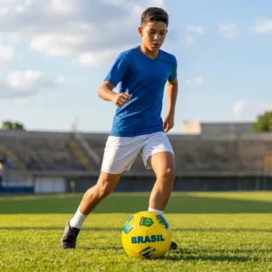 Bola De Futebol Infantil E Adulto Número 5 Brasil Seleção - Imagem 6