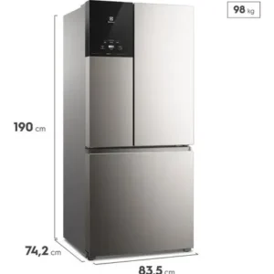 Geladeira Electrolux Frost Free Inverter 590L AutoSense 3 Portas Cor Inox Look IM8S - Imagem 3