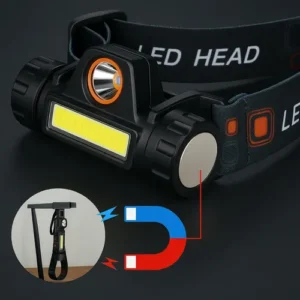 Kit com 2 Lanternas de Cabeça LED Recarregável USB para Camping e Pesca - Imagem 7