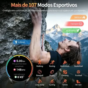 Smartwatch Kc88 Relógio Amoled Bluetooth Ip67 Esportivo - Imagem 5