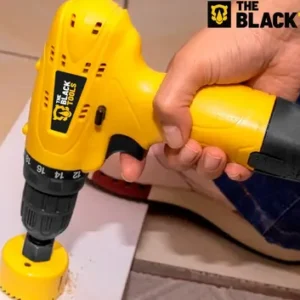 Parafusadeira Furadeira 3/8 A Bateria Tb12a The Black Tools Jogo Brocas E Buchas 300 Peças - Imagem 10