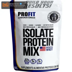 Whey Isolate Protein Mix Refil 900g - Profit Sabor Morango - Imagem 1