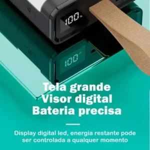 Carregador Portátil Power Bank 20.000mAh com Carregamento Turbo para Celular Bahrein - Imagem 10