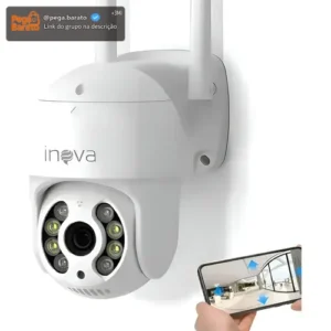 Câmera Segurança Externa Ip Wi-fi Inteligente Com Alarme, 360° Full Hd Ptz Visão Noturna Colorida Rastreamento Humanóide Áudio Bidirecional Ip66 À Prova D'água E À Prova De Poeira Yoosee/ICSEE - Imagem 1