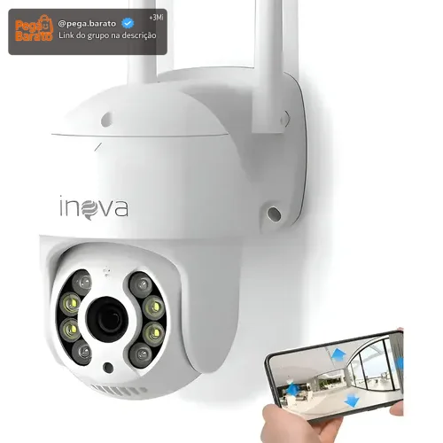 Câmera Segurança Externa Ip Wi-fi Inteligente Com Alarme, 360° Full Hd Ptz Visão Noturna Colorida Rastreamento Humanóide Áudio Bidirecional Ip66 À Prova D'água E À Prova De Poeira Yoosee/ICSEE