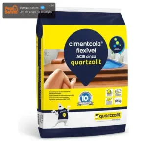 Argamassa Para Cerâmicas Quartzolit Cimentcola 20kg - Imagem 1