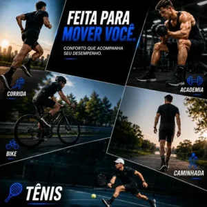Kit 3 Meias Poliamida Corrida Esportiva Bike Runing Academia - Imagem 7