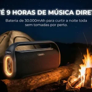 Caixa De Som Boombox 200w Com Auxiliar Usb Potente Estéreo - Imagem 6