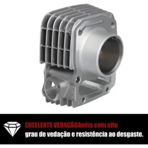 Kit Cilindro Motor Fan 125 Cg 125 Titan 125 2009 - 2018 Novo - Imagem 8