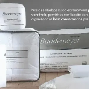 Travesseiro 50x70cm Buddemeyer Vision Fill 100% Algodão Branco - Imagem 7