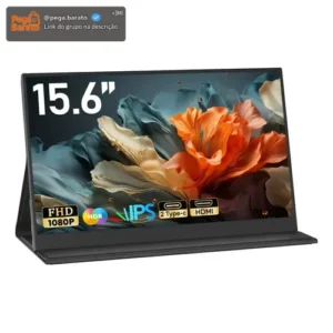 Monitor Portátil 15.6''com Usb C Dupla/hdmi Fhd 1080p 60hz - Imagem 1