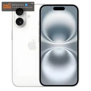 Apple iPhone 16 (256 GB) - Branco - Distribuidor Autorizado - Imagem 1