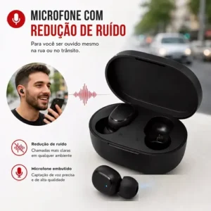 Fone De Ouvido Airdots 2 Xiaomi Redmi Bluetooth 5.0 Preto - Imagem 11