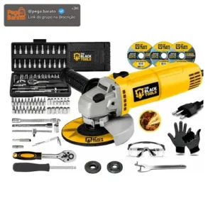 Esmerilhadeira Lixadeira Profissional 127v + Kit 46 Soquetes - Imagem 1
