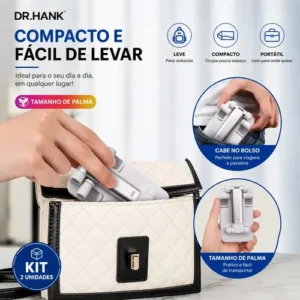 Kit 2 Suportes Celular Tablet De Mesa Ajustável Dobrável Universal Dr Hank Branco E Preto Base Antiderrapante Suporte Ergonômico Altura Regulável - Imagem 7