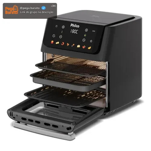 Fritadeira Air Fryer Philco 16 Litros Paf16c Preto