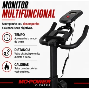 Bicicleta Spinning Ergométrica Fitness Mopower 19ba - Imagem 6