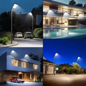 Kit 2 1000w Luminaria Poste Solar Potente Com Sensor - Imagem 10