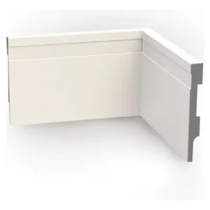 Kit 30 Metros Rodapé De Poliestireno 15 Cm Altura Branco - Imagem 8