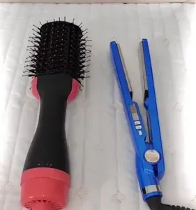 Kit Prancha Chapinha + Escova Secadora Alisadora Modeladora - Imagem 2