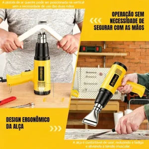 Soprador Térmico 2200w 220v Ar Quente Temperatura Até 550 °c - Imagem 5