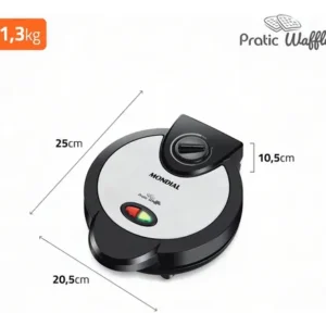Máquina De Waffles Antiaderente Mondial Pratic Gw01 1200w - Imagem 7