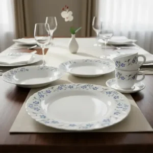 Aparelho De Jantar 20 Peças Opaline Branco Almoço E Jantar - Imagem 5