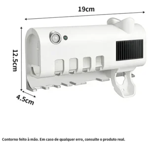 Suporte Porta Escova Dentes Dispenser Pasta - Imagem 5