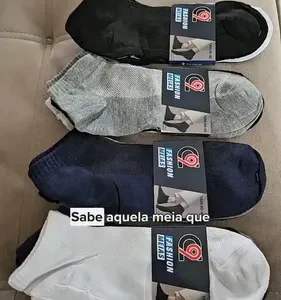 Kit 12 Pares Meia Masculino Cano Curto Soquete Varias Cores - Imagem 2