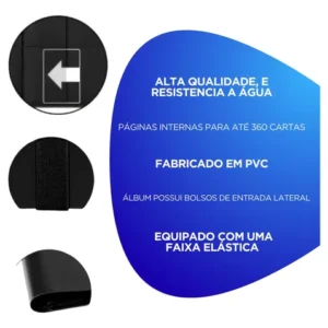 Fichário Álbum Para Cartas Pokémon 360 Slots Pasta Mgg - Imagem 4