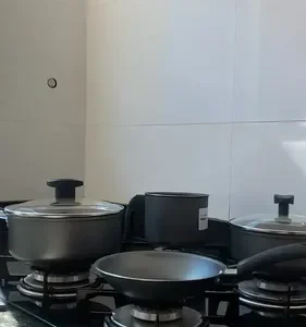 Jogo de Panelas Antiaderente 4 Peças Aluminio Fort-lar Cinza - Imagem 2