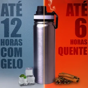 Garrafa 800ml Térmica Inox Academia Esportiva Água Gelada - Imagem 4