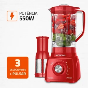 Liquidificador Turbo Power Mondial 550W L-99 FR - Imagem 3