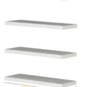 Kit 4 Prateleiras 30x10 Livros Decoração Parede Preto/branco - Imagem 4