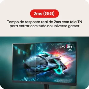 Monitor LG LED 20" HD+, 75Hz, 2ms, HDMI/VGA, Modo Leitura, Flicker Safe, Black Stabilizer, Dynamic Action Sync, Preto- 20U401A - Imagem 6