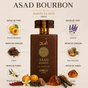 Perfume Árabe Amadeirado Asad Bourbon Isabelle Alta Fixação - Imagem 4