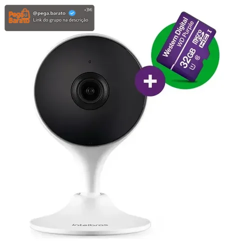 Câmera De Vídeo Wi-Fi Intelbras IM3 C MicroSD 32GB Branco