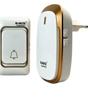 Campainha sem Fio Residencial Wireless Resistente a Agua B-Max BM-603 Cor: Branca e Dourada - Imagem 11